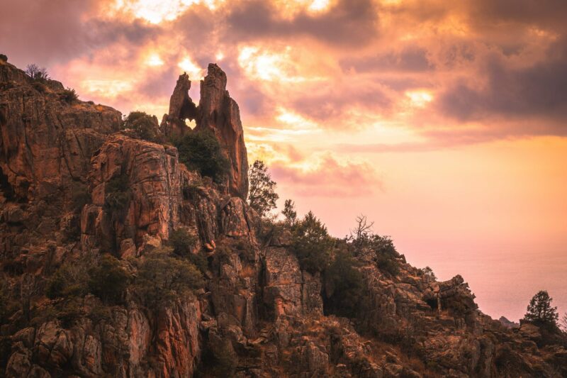 le rouge des calanques de piana